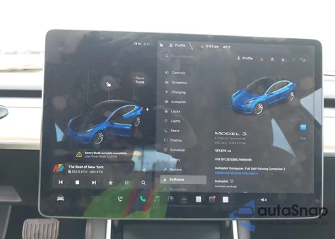 2020 Tesla Model 3 Long Range Dual Motor All-Wheel Drive из США, поврежденный, VIN 5YJ3E1EB8LF666995